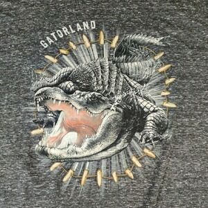 Gatorland Shirt‎ Mens 2XL Gray Gator Graphic Orlando Florida Park